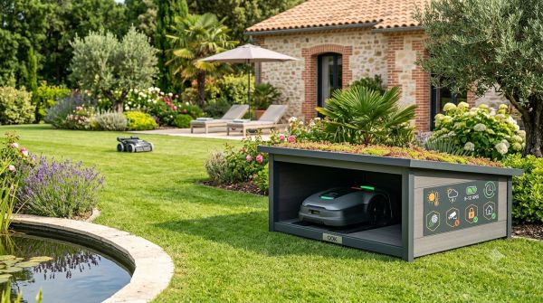 Abri robot tondeuse sans fil : 6 raisons d'en installer un, et pas n'importe lequel