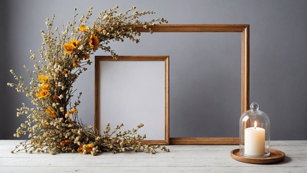 Décorez votre intérieur avec un cadre fleur séchée élégant